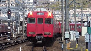名鉄6009F+6521F 1253ﾚ普通新可児 始発犬山駅発車
