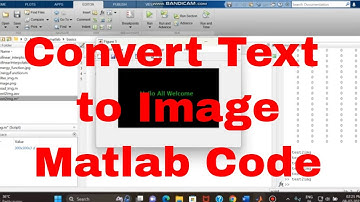 Convert text to image Matlab Code / Matlab convert text to image