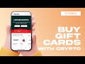 How to buy gift cards with crypto  bitrefill tutorial