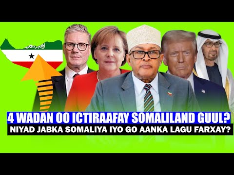 Xog 4 Dal Oo Ictiraafay Somaliland Iyo Niyad Jabka Somaliya Go Aan Lama Filaana Oo Guulwayn Noqday