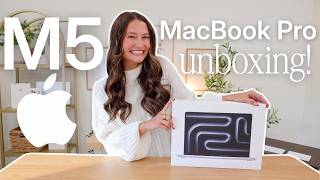 M5 MACBOOK PRO UNBOXING ✨ *customization tips, speed tests, setup, +color comparisons*