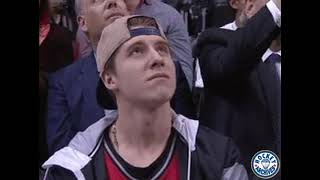 Mitch Marner - at Toronto Raptors game - April 29, 2019