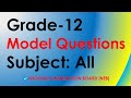 New Grade 12 English Model Question, 2077 || Model Question || By NEB, 2020 ||