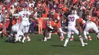 Artavis Scott runs 70 Yards for a Touchdown- Clemson vs. South Carolina 2014