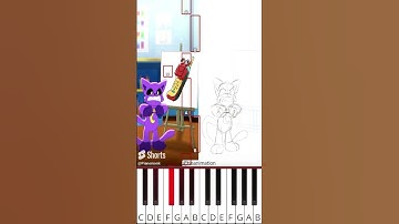 Best Painting Challenge: CatNap x CraftyCorn (@tieanimation) Poppy Playtime - Octave Piano Tutorial