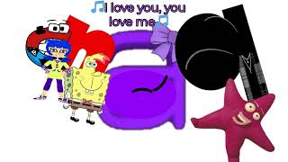 Purple A Sings I Love You