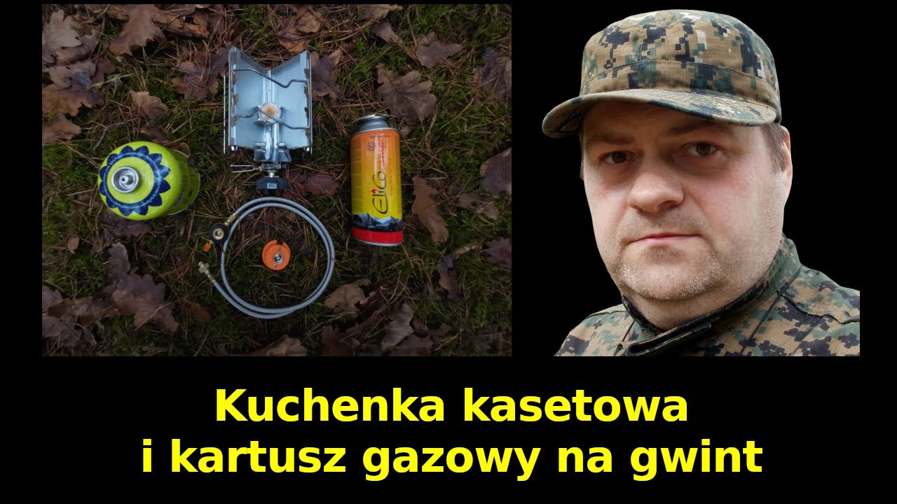 Kuchenka kasetowa i kartusz gazowy na gwint