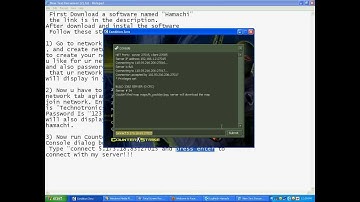 How to add in a server of Counter Strike 1.6 via Hamachi.avi