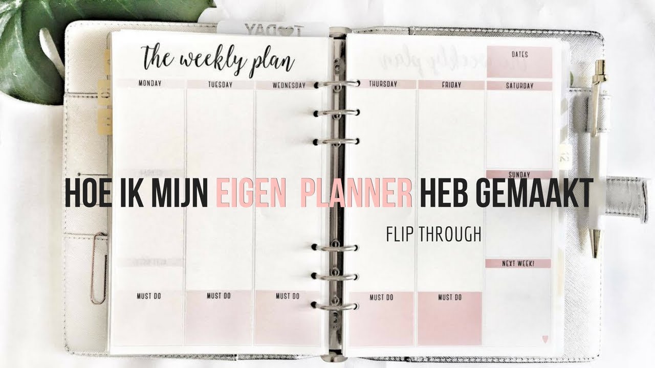 blad intern Afdaling DIY Eigen agenda maken/ samenstellen. Hoe heb ik dit aangepakt? | Felia  Goovaerts - YouTube