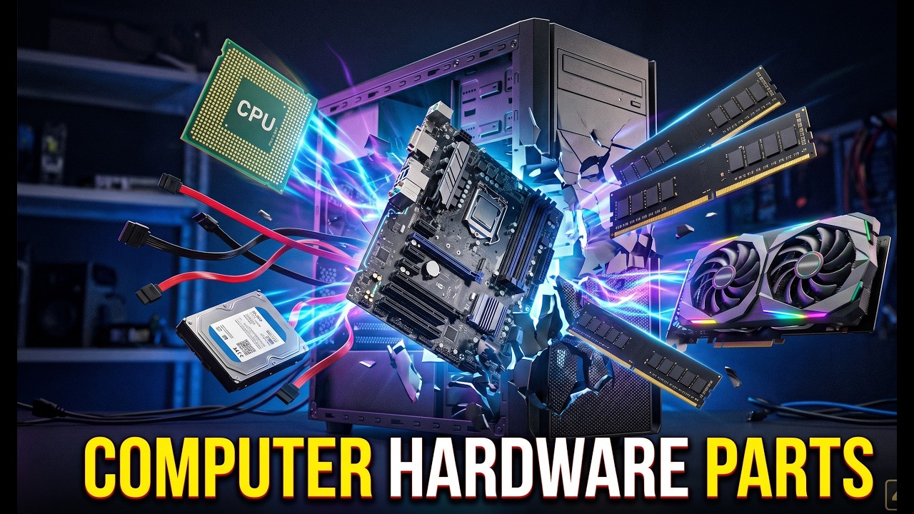 Basic Computer Hardware Components Explained Computer Hardware Basics (All Parts Explained) - YouTube