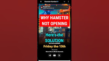 Hamster Kombat Request Error Problem| Hamster Kombat Unable to get config Unable to get account info