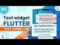 Flutter Text Widget | شرح كامل + حل مشكلة Text Overflow نهائياً في Flutter 📝