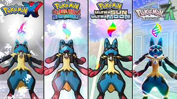 Evolution of Mega Evolutions in Pokémon Games (2013 - 2025) Pokémon XY - Pokémon Legends Z-a