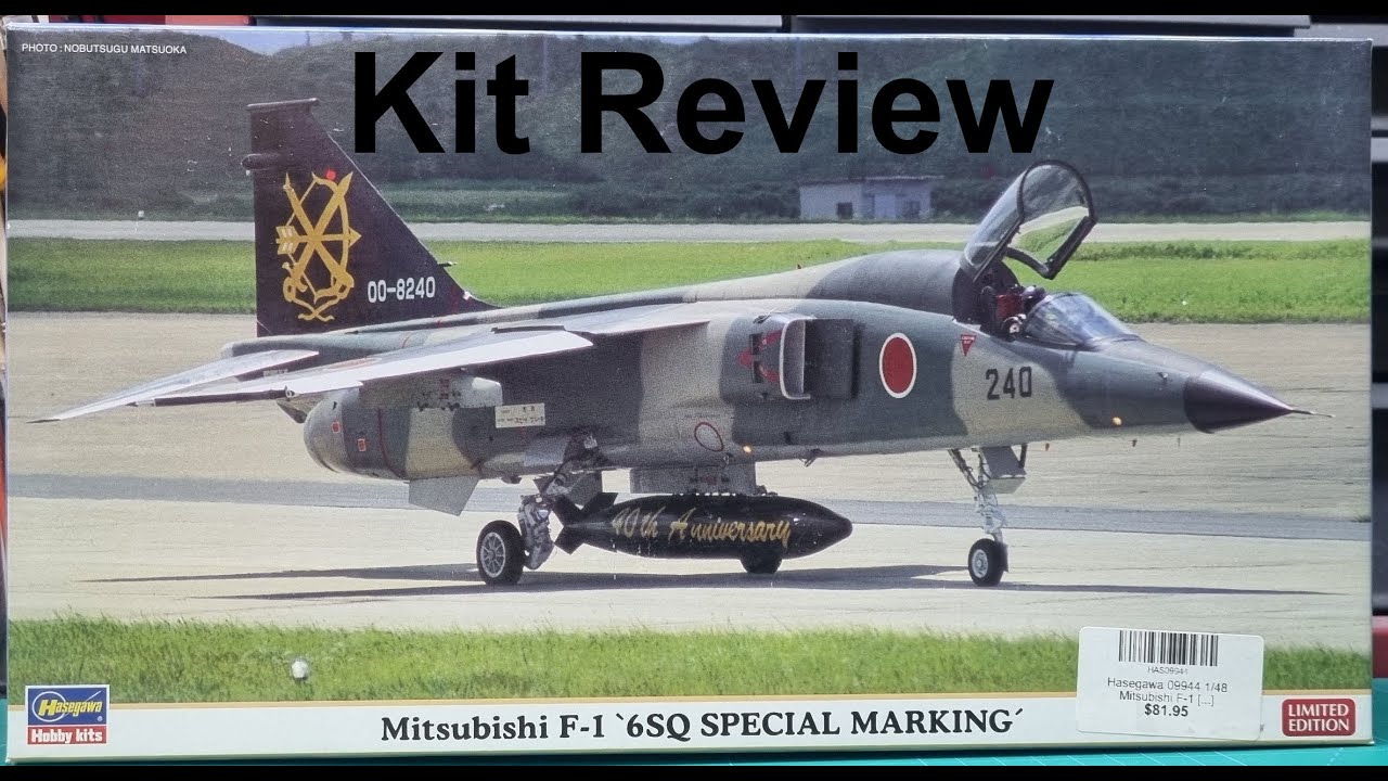 【完成品】ハセガワ1/48 三菱F-1 6SQ 1/48 Hasegawa Mitsubishi F-1 6SQ Special Marking Kit Review - YouTube