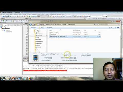 Membaca dan menampilkan file video dengan OpenCV dalam CodeBlocks