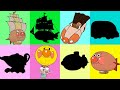 アンパンマンのシルエットクイズ　これだーれだ❓🌈人気ののりもの大集合🌈　おもちゃ アニメ 童謡 知育 赤ちゃん喜ぶ 幼児向け 教育 クイズ