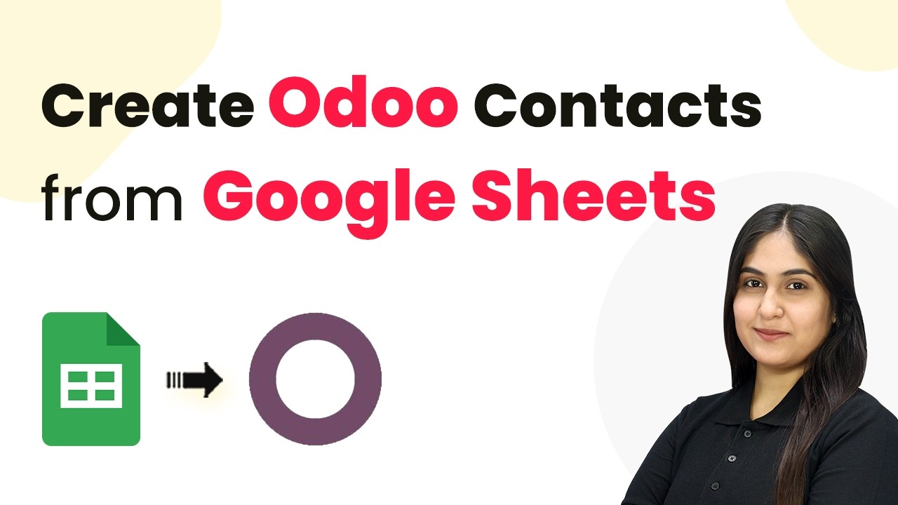 How to Automatically Create Odoo Contacts from Google Sheets