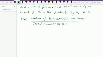 Probability : - ( Classical definition of probability ) - 3.