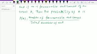 Probability : - ( Classical definition of probability ) - 3.
