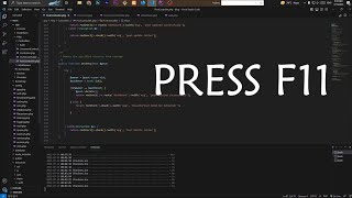 VS Code Full Screen Problem? Press F11.. don't even watch the video