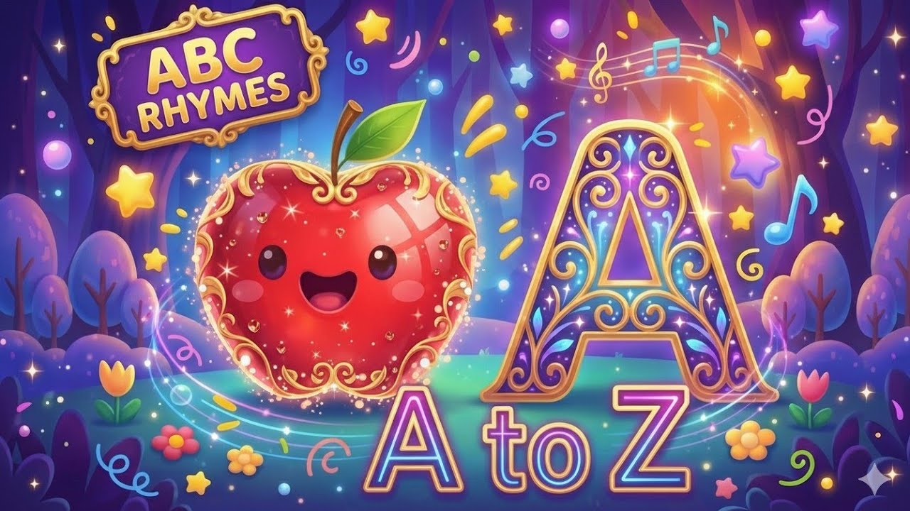 A for Apple & B for Ball | Fun 3D Kids Class 