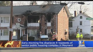 Firefighter, resident hurt in Maynard senior apartment complex fire
