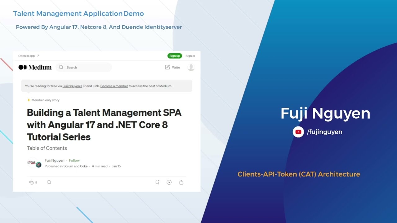 Building Talent Management SPA with Angular 17 & .NET Core 8 Tutorial Series:  Application  Demo