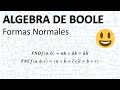 Formas Normales - Algebra de Boole