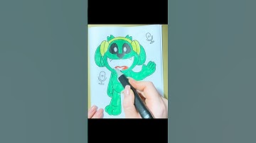Smiling critters poppy playtime💚🎧 #smilingcritters #popplaytime #coloring #art