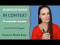 Memorize Russian Words in Context