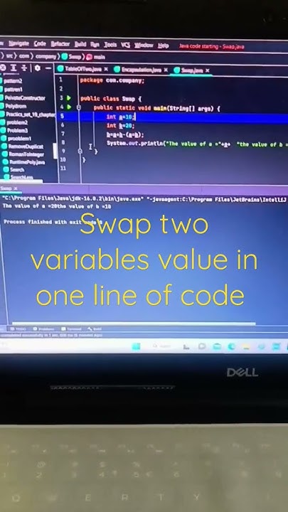 swap two variables in the one line of code 👍👍👍👍 - YouTube
