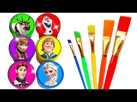 Glitter Drawing & Coloring Ideas with Disney's Frozen Characters