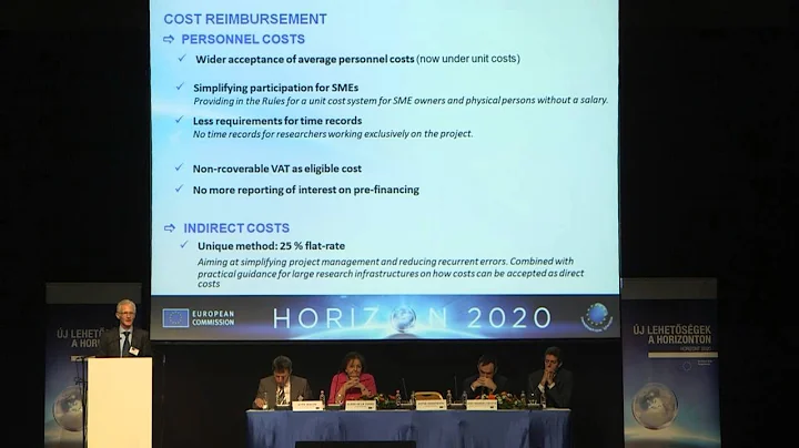 Peter Haertwich: Simplification measures in H2020