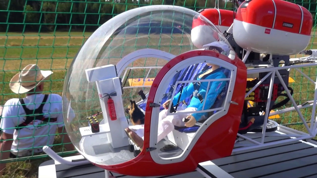 BELL 47G 4 Scale RC Huge XXXL Model Helicopter flight performance YouTube