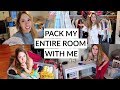 How to Pack Your Room to Move! Pack with me 2019