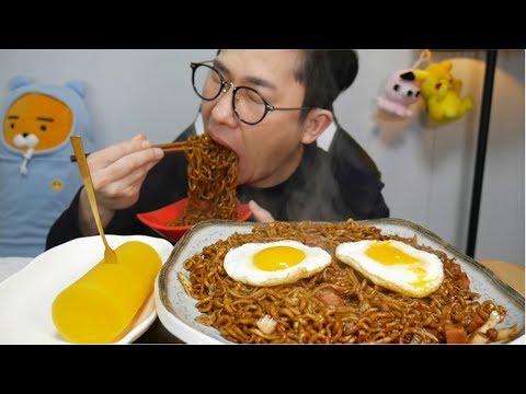 이것만 넣었을뿐인데..!!감칠맛나는[[짜파게티]]먹방 Real Sound Mukbang Eating Social Eating