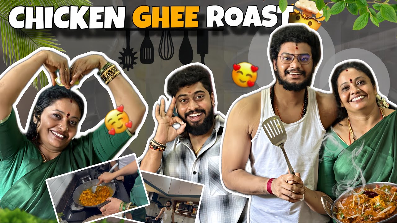 CHICKEN GHEE ROAST 🤯 || CHANDAN BACK TO KITCHEN 😱 || #kannada #vasanthrajgowda 
