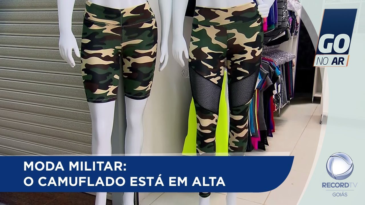 calça camuflada no brás