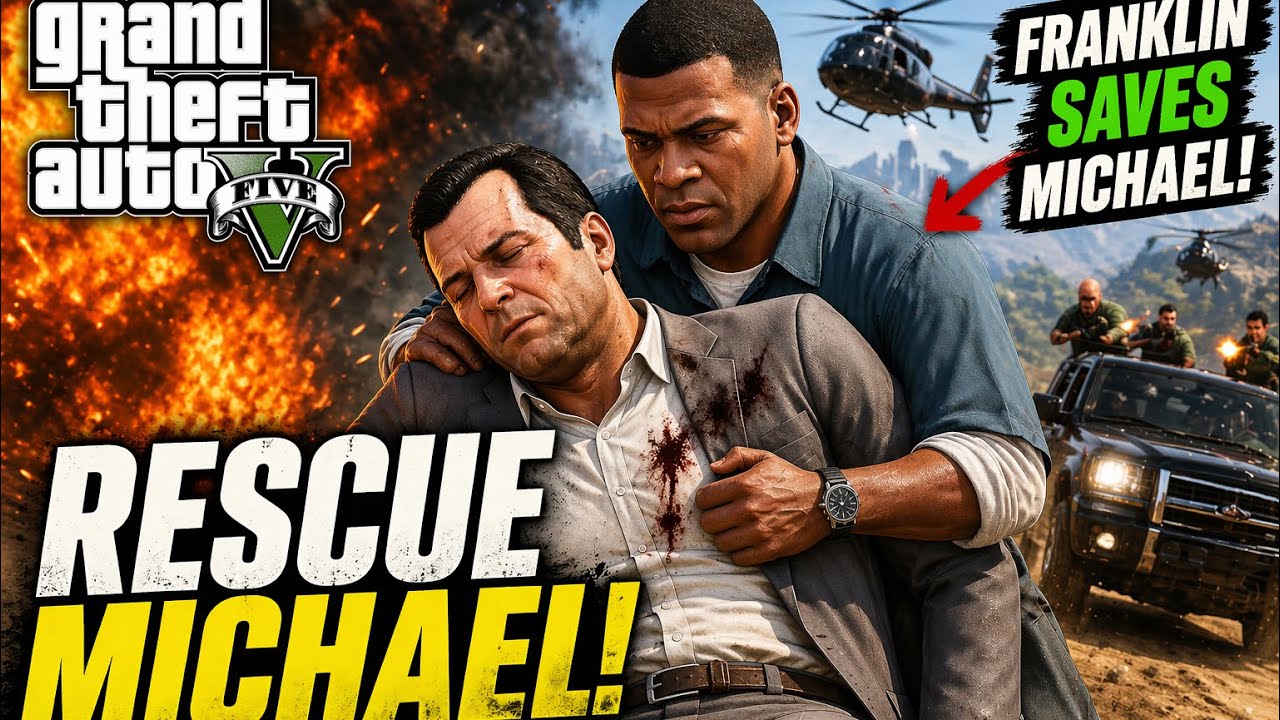 Franklin Saves Michael! 😱 GTA V Rescue Mission Full Gameplay - YouTube
