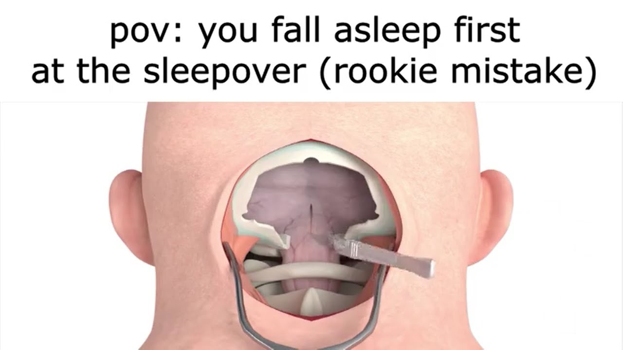 pov: you fall asleep first at the sleepover - YouTube
