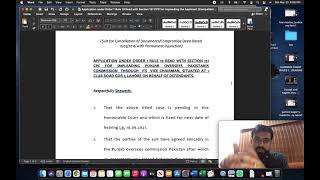 DRAFTING Application to add parties to an ongoing suit under order 1 Rule 10 CPC