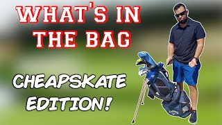 What's In The Bag For a Cheap Golfer | CHEAP GOLF CLUBS | Callaway Epic Flash