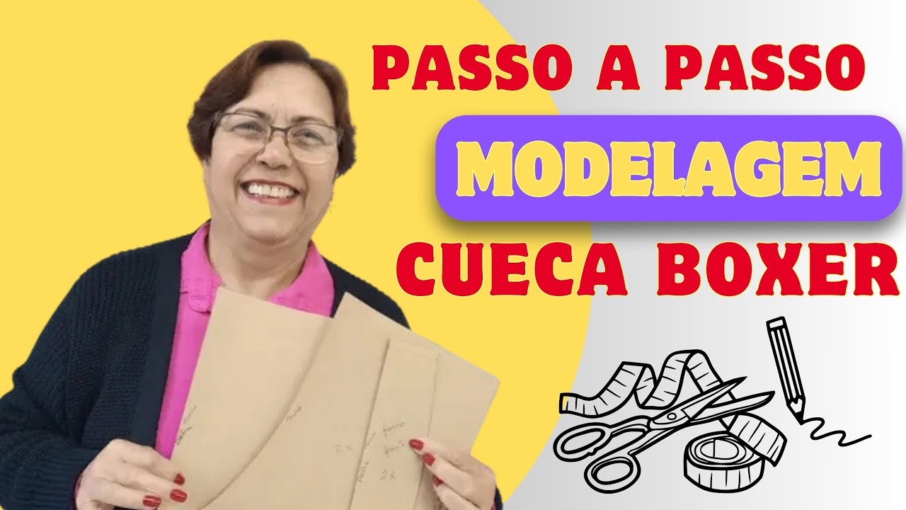 Passo a passo de como fazer a modelagem de uma cueca boxer
