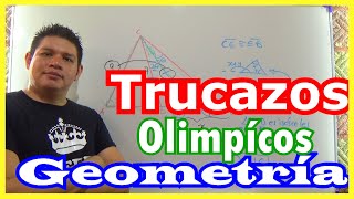 EJERCICIO de la OLIMPIADA de MATEMÁTICAS (TRUCOS de GEOMETRÍA)