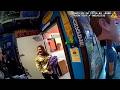 When the guard stopped her from using the bathroom, the drunk woman threw a bottle and created chaos