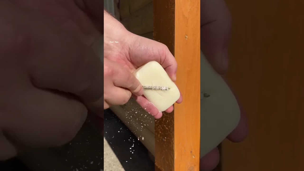 Soap Bar Trick to Drill Nails Smoothly into Wood | Genius Carpentry Hack