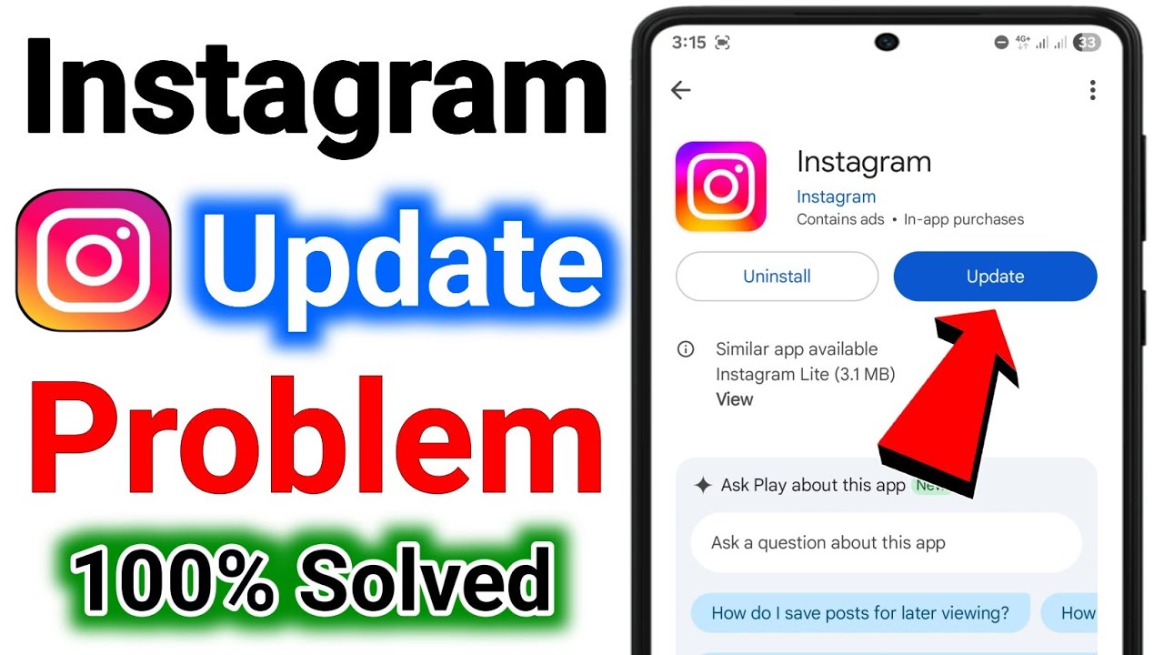 How to Fix Instagram Update Problem | Instagram Not Updating Issue Solved 2025