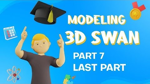 Metasequoia 4 Tutorial For Intermediate Level 9 : How To Make 3D Swan Part 7-Last Part#phionestudio