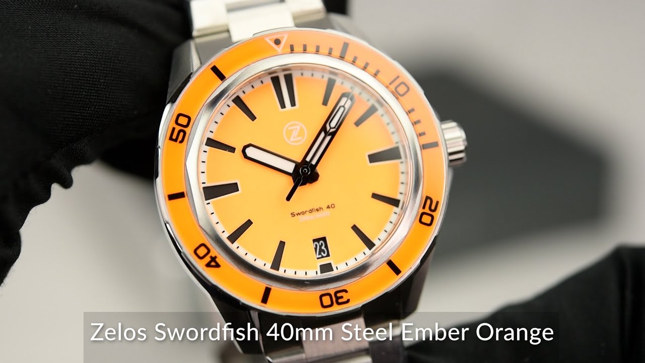 Zelos Swordfish 40mm Steel Ember Orange YouTube