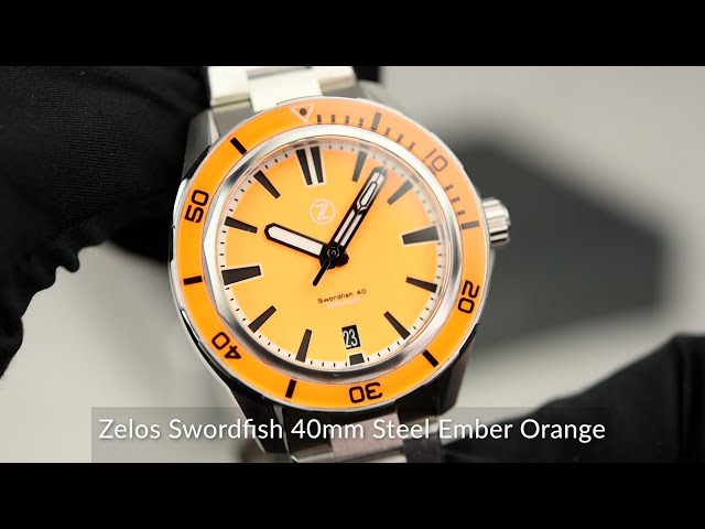 Zelos Swordfish 40mm Steel Ember Orange - YouTube
